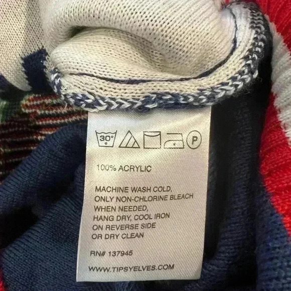 TIPSY ELVES MEN'S BIG PACKAGE UGLY CHRISTMAS SWEATER SIZE Medium - Picture 9 of 9